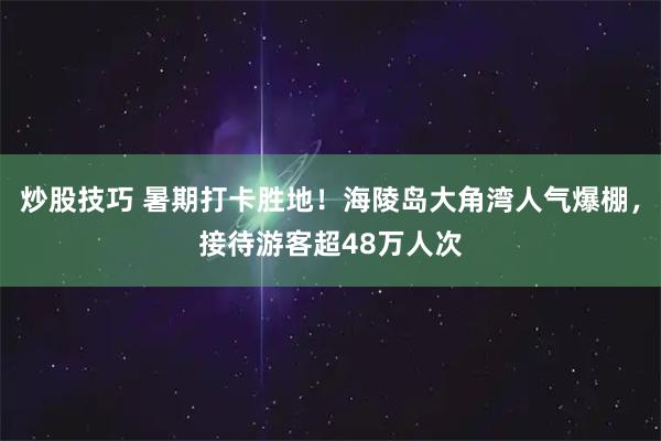 炒股技巧 暑期打卡胜地！海陵岛大角湾人气爆棚，接待游客超48万人次