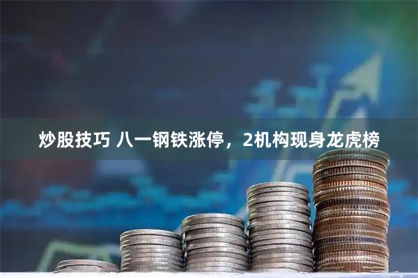 炒股技巧 八一钢铁涨停，2机构现身龙虎榜